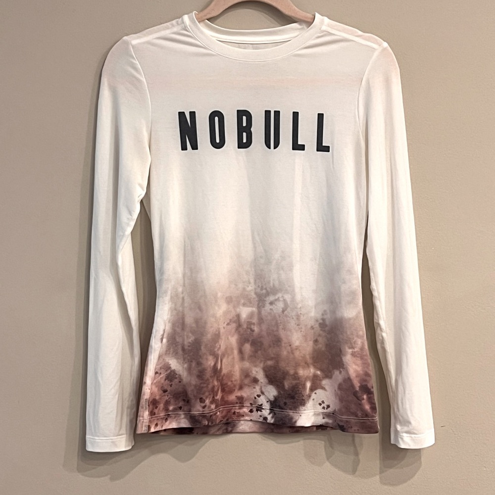 NOBull PROJECT MEN'S LONG SLEEVE TEE (DIP-DYE) SZ XS